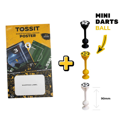 PRE ORDER: WORLD FOOTBALL EDITION BUNDLE (POSTER + 3 MINI DARTS)