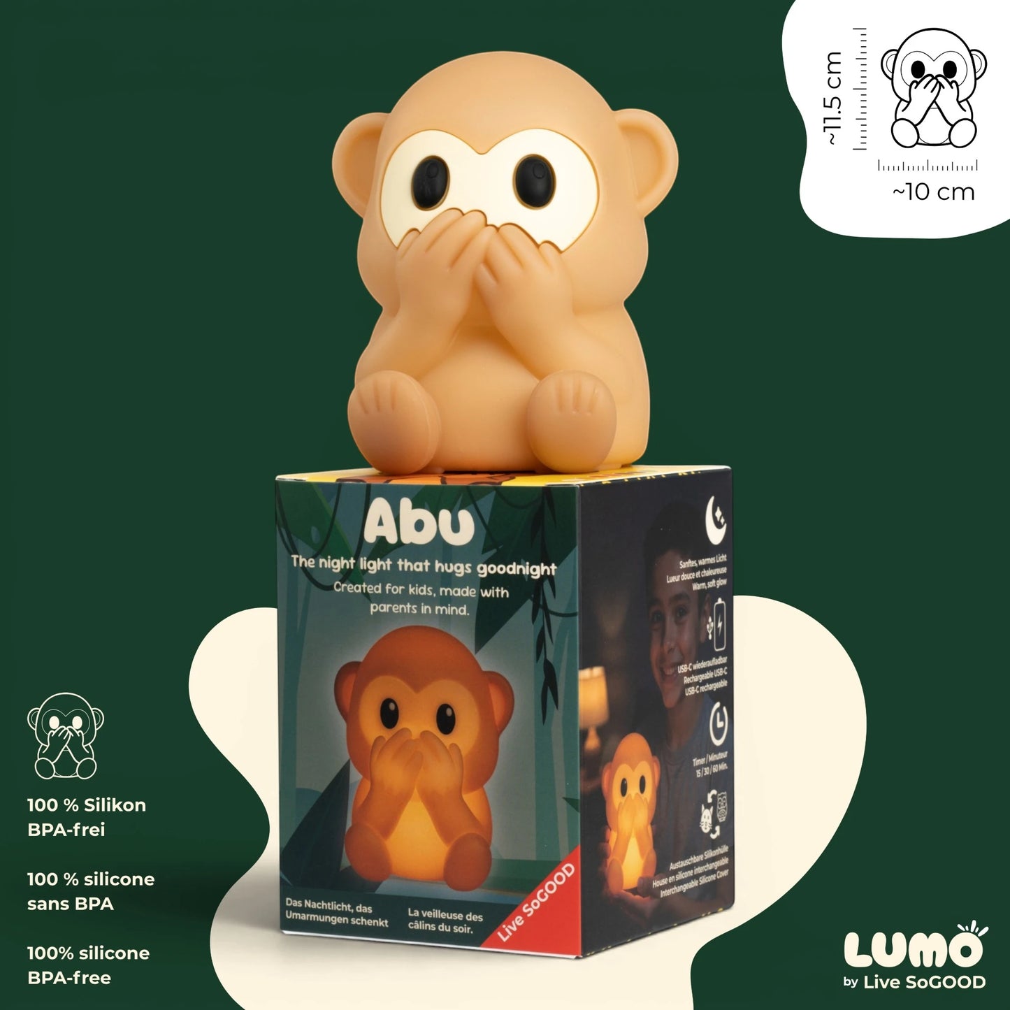 Silicone Night Light Abu LiveSoGOOD