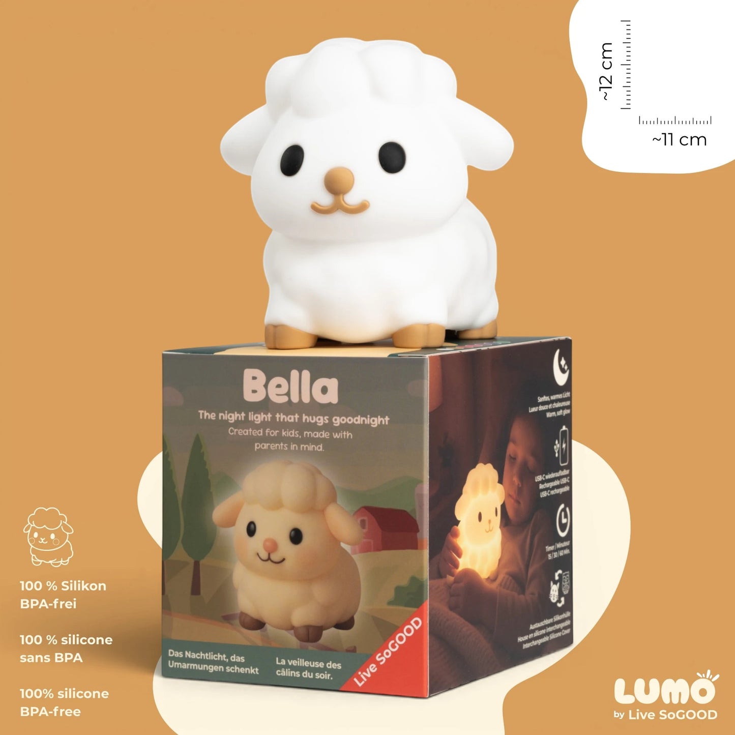Silicone Night Light Bella LiveSoGOOD