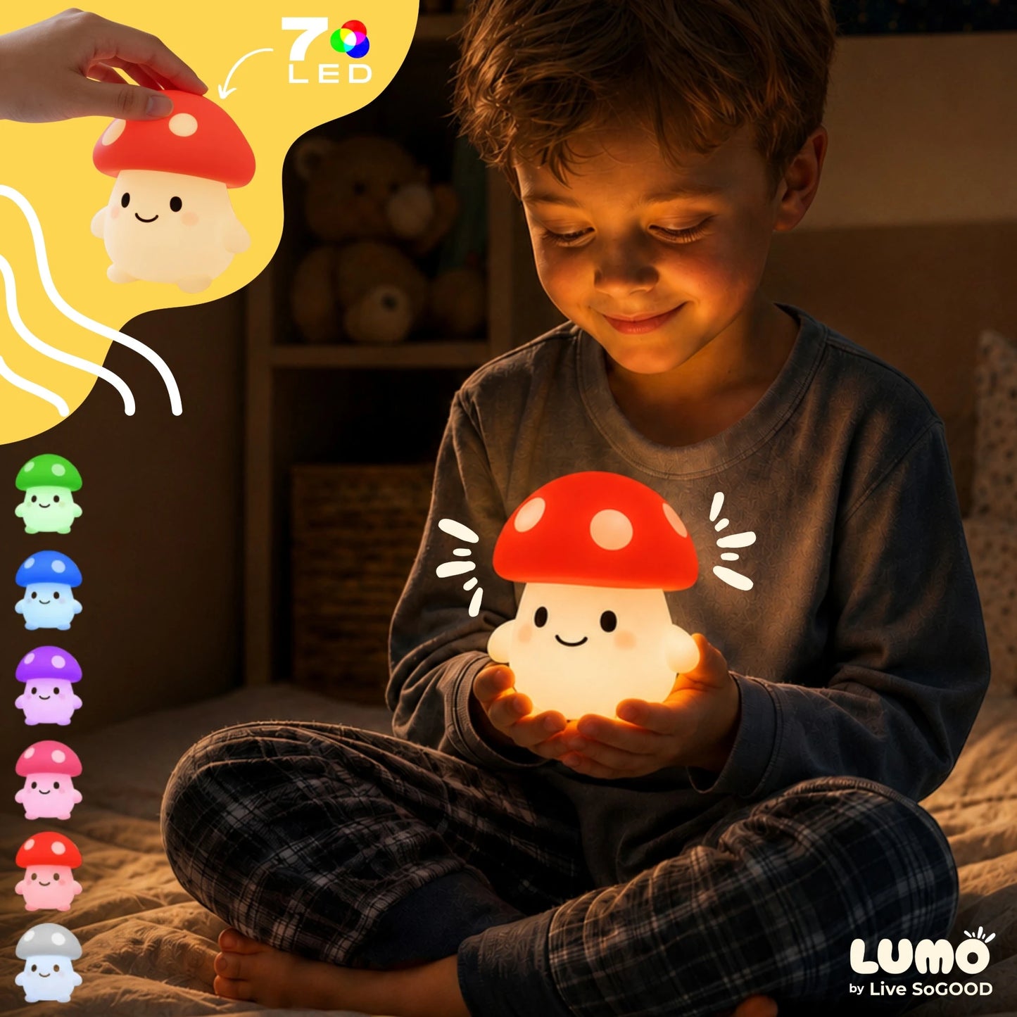 Silicone Night Light Champi LiveSoGOOD