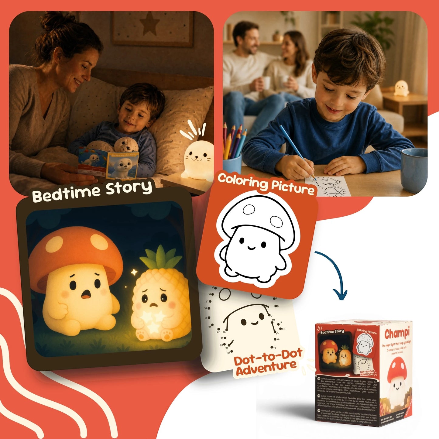 Silicone Night Light Champi LiveSoGOOD