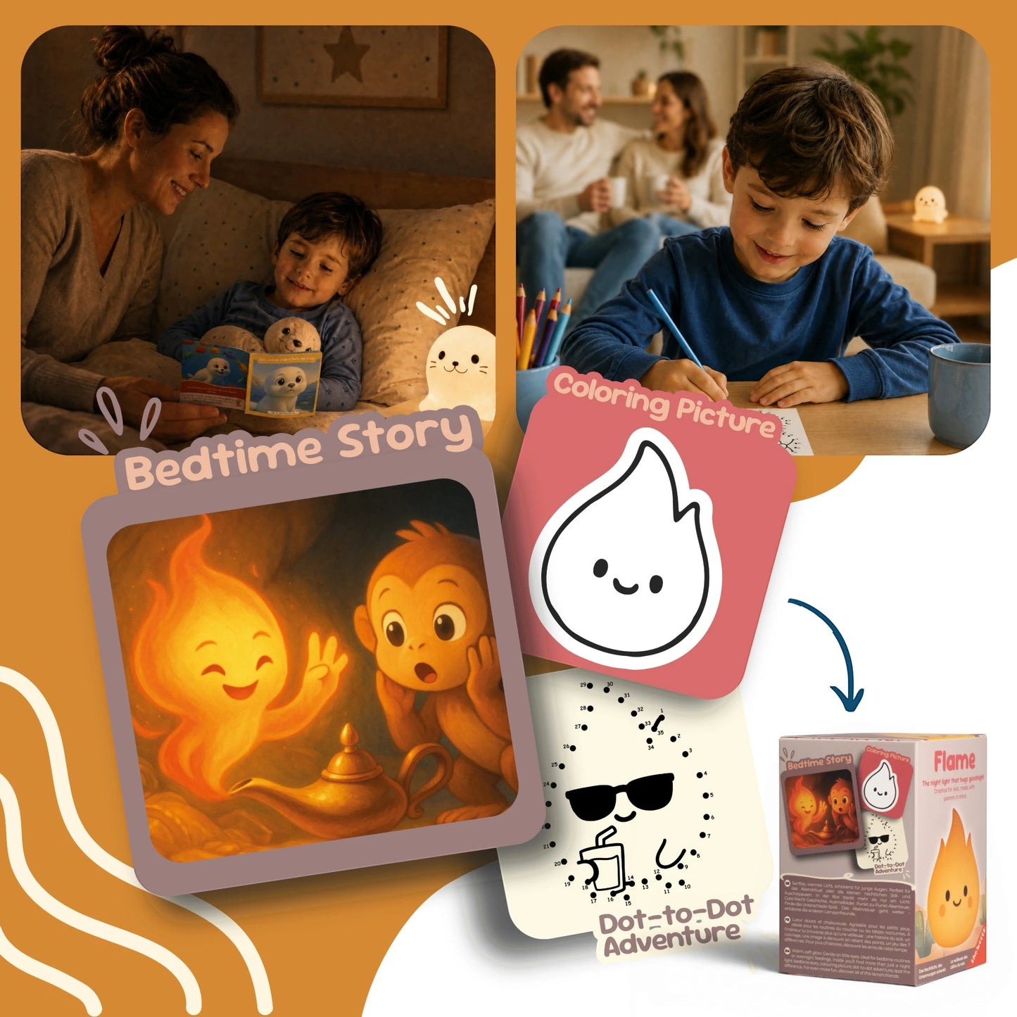 Silicone Night Light Flame LiveSoGOOD