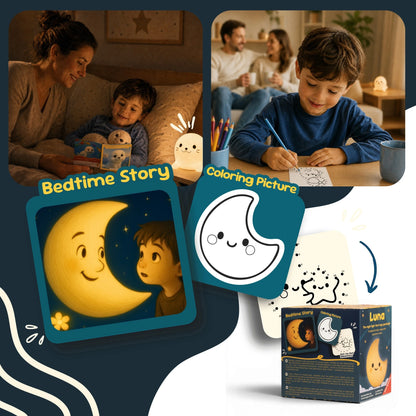 Silicone Night Light Luna LiveSoGOOD