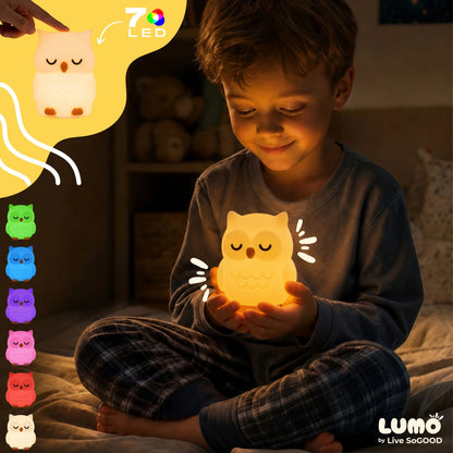 Silicone Night Light Owlin LiveSoGOOD