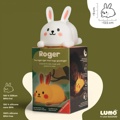 Pre-order: Silicone Night Light Roger LiveSoGOOD