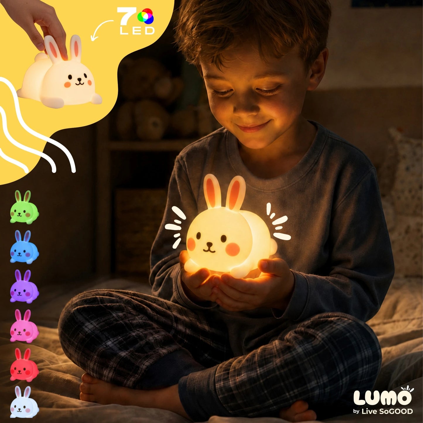 Pre-order: Silicone Night Light Roger LiveSoGOOD