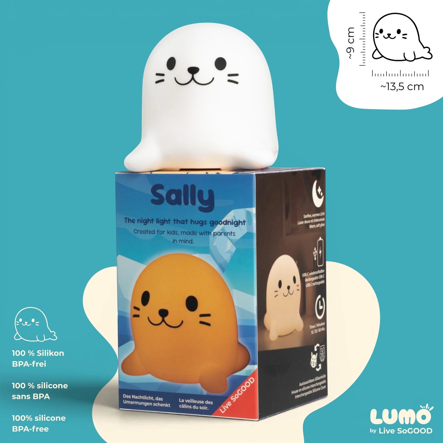 Silicone Night Light Sally LiveSoGOOD