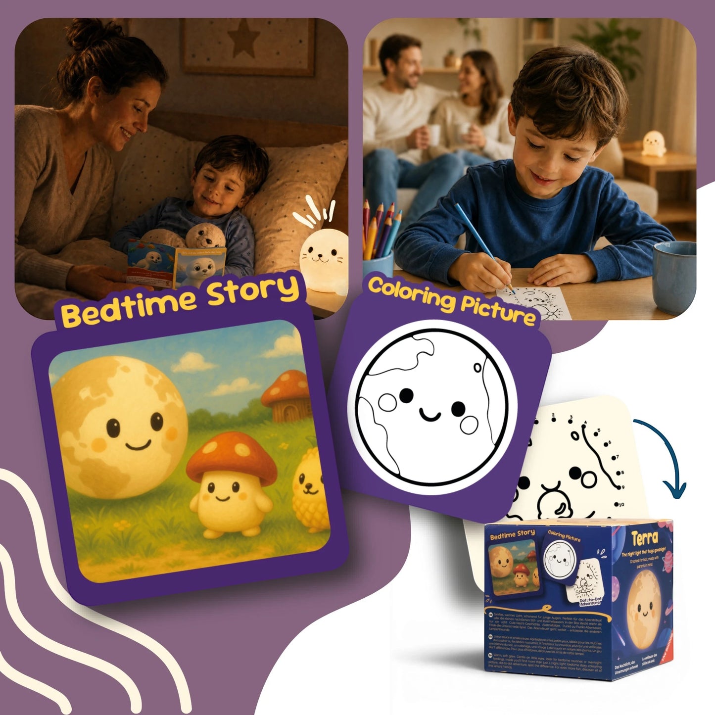 Silicone Night Light Terra LiveSoGOOD