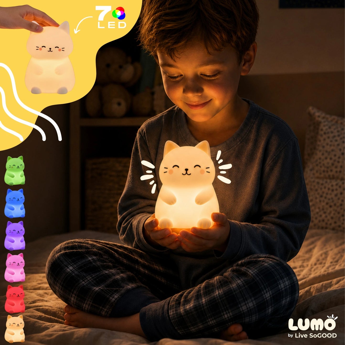 Silicone Night Light Tom LiveSoGOOD