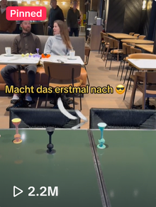 TOSSIT viral game with over 2.2 million views in Germany. 17