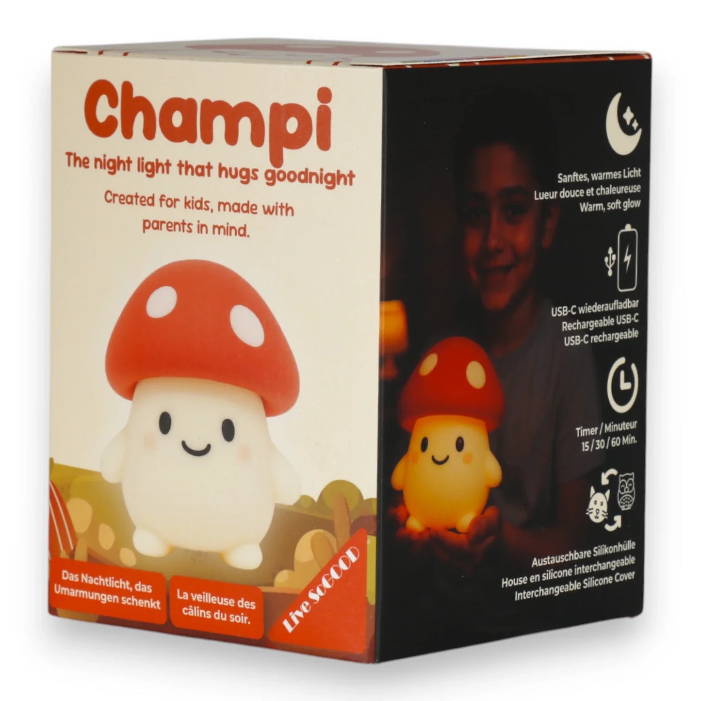 Pre-order: Silicone Night Light Champi LiveSoGOOD