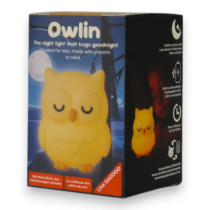Pre-order: Silicone Night Light Owlin LiveSoGOOD
