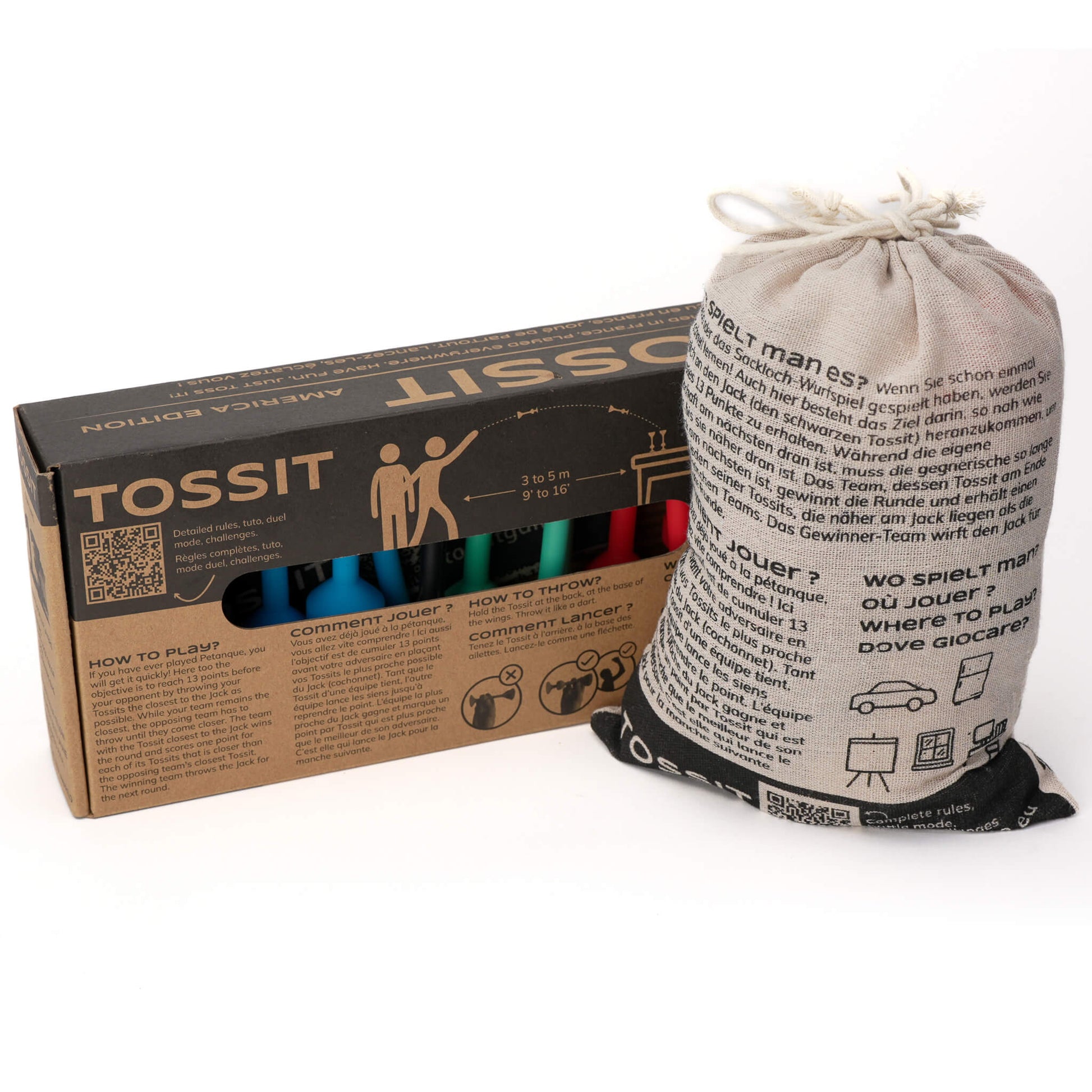 Tossit Duo Editions Come up with convenient cloth carrying case to hold your Tossits.