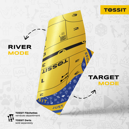 TOSSIT Game Family Board  2 in 1 River and Target Mode - River Side