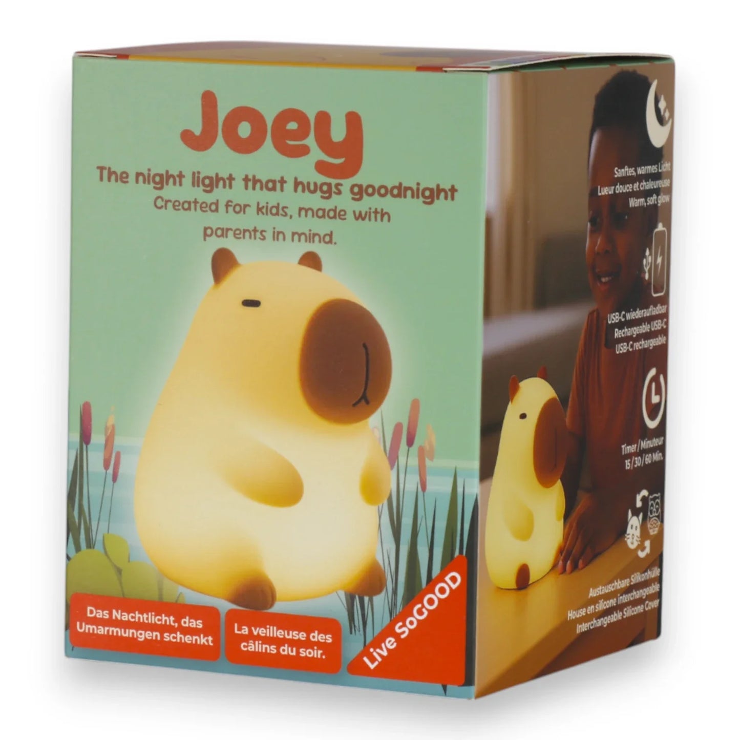 Vorbestellung: Silikon-Nachtlicht Joey LiveSoGOOD