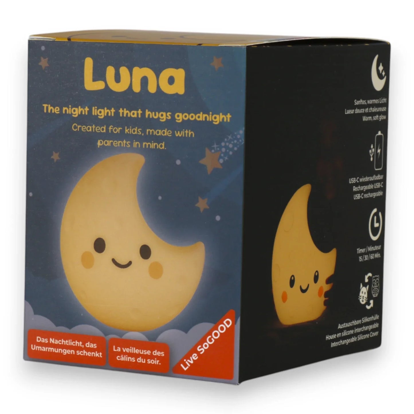 Pre-pedido: Luz de Noche de Silicona Luna LiveSoGOOD