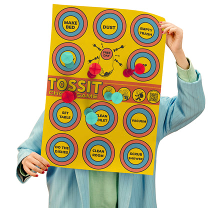 Poster TOSSIT - Jeu de corvée et cornhole