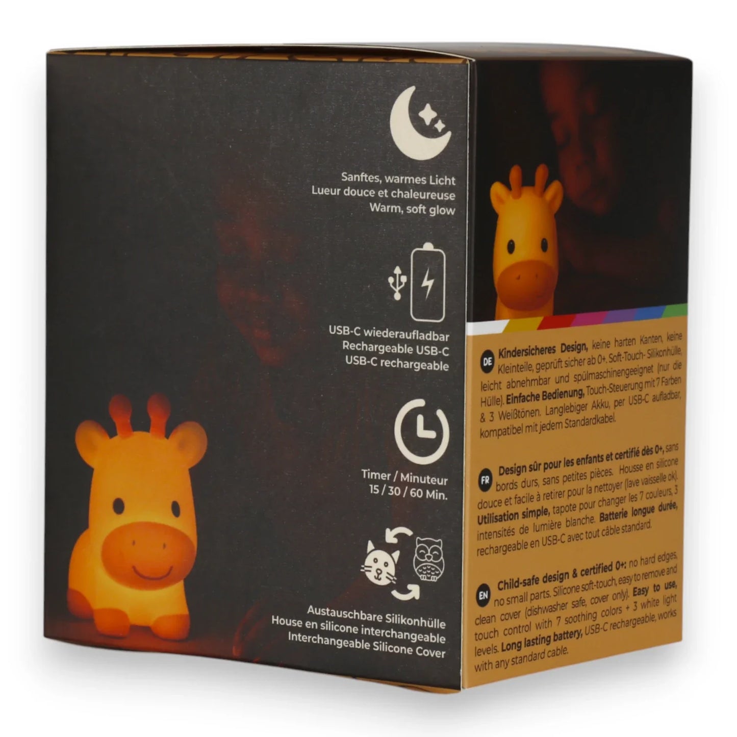 Pre-order: Siliconen Nachtlampje Girafina LiveSoGOOD