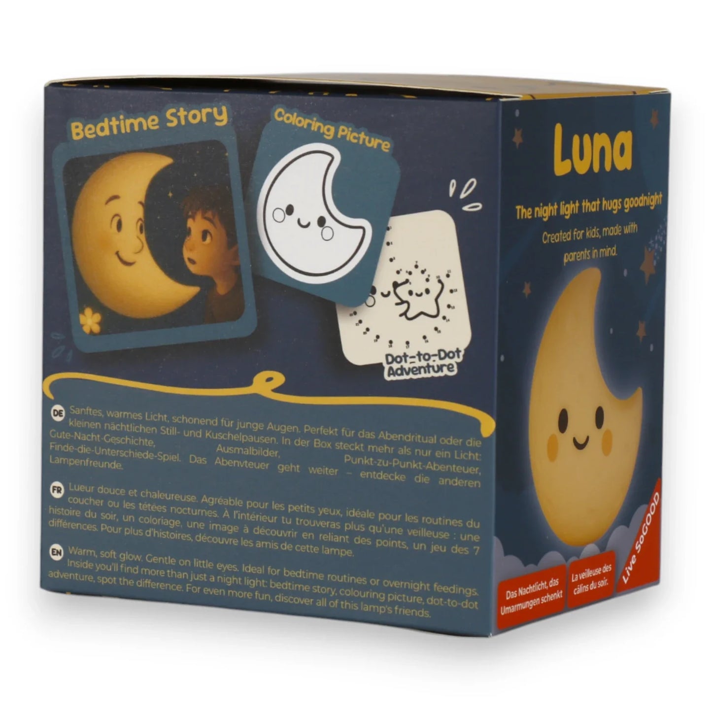 Pre-order: Siliconen Nachtlampje Luna LiveSoGOOD