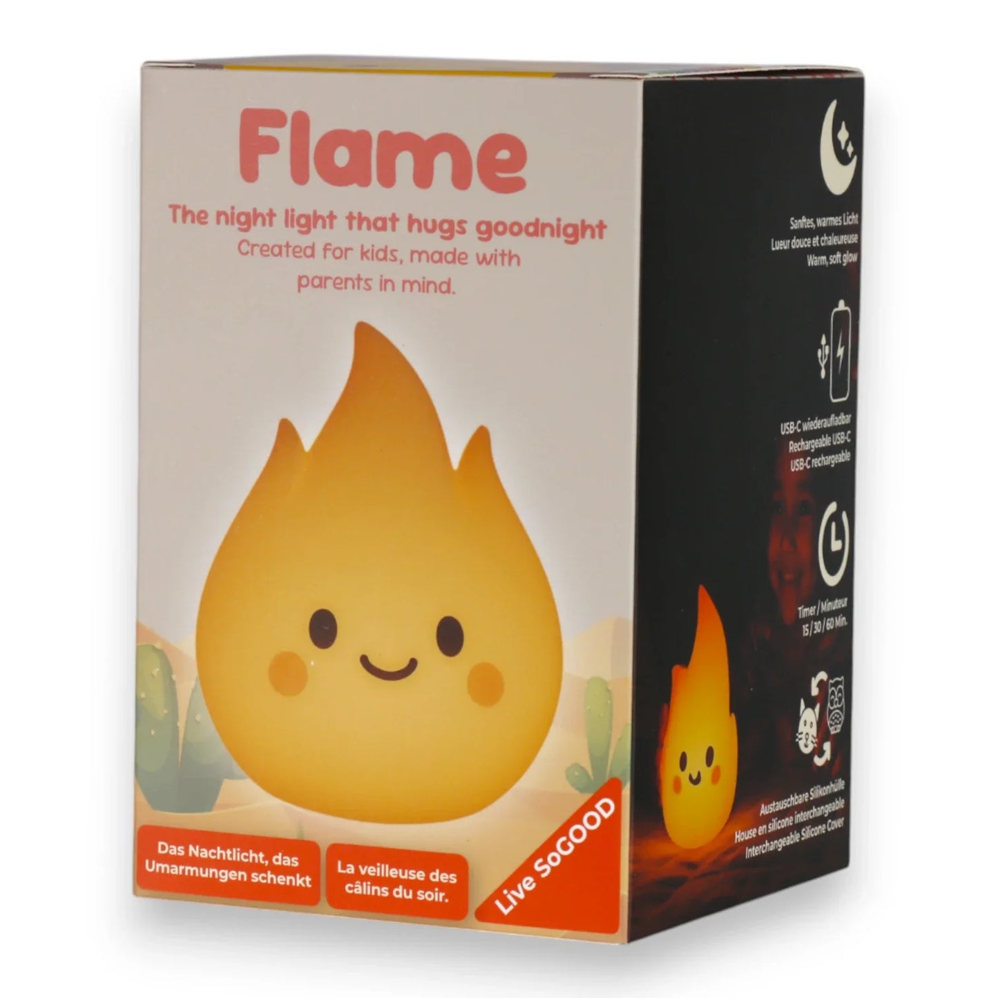 Przedsprzedaż: Silikonowa lampka nocna Flame LiveSoGOOD