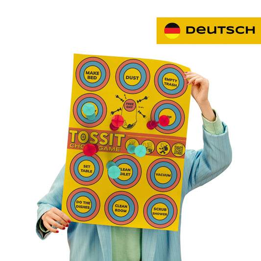 Plakat TOSSIT - Chore Game & Cornhole