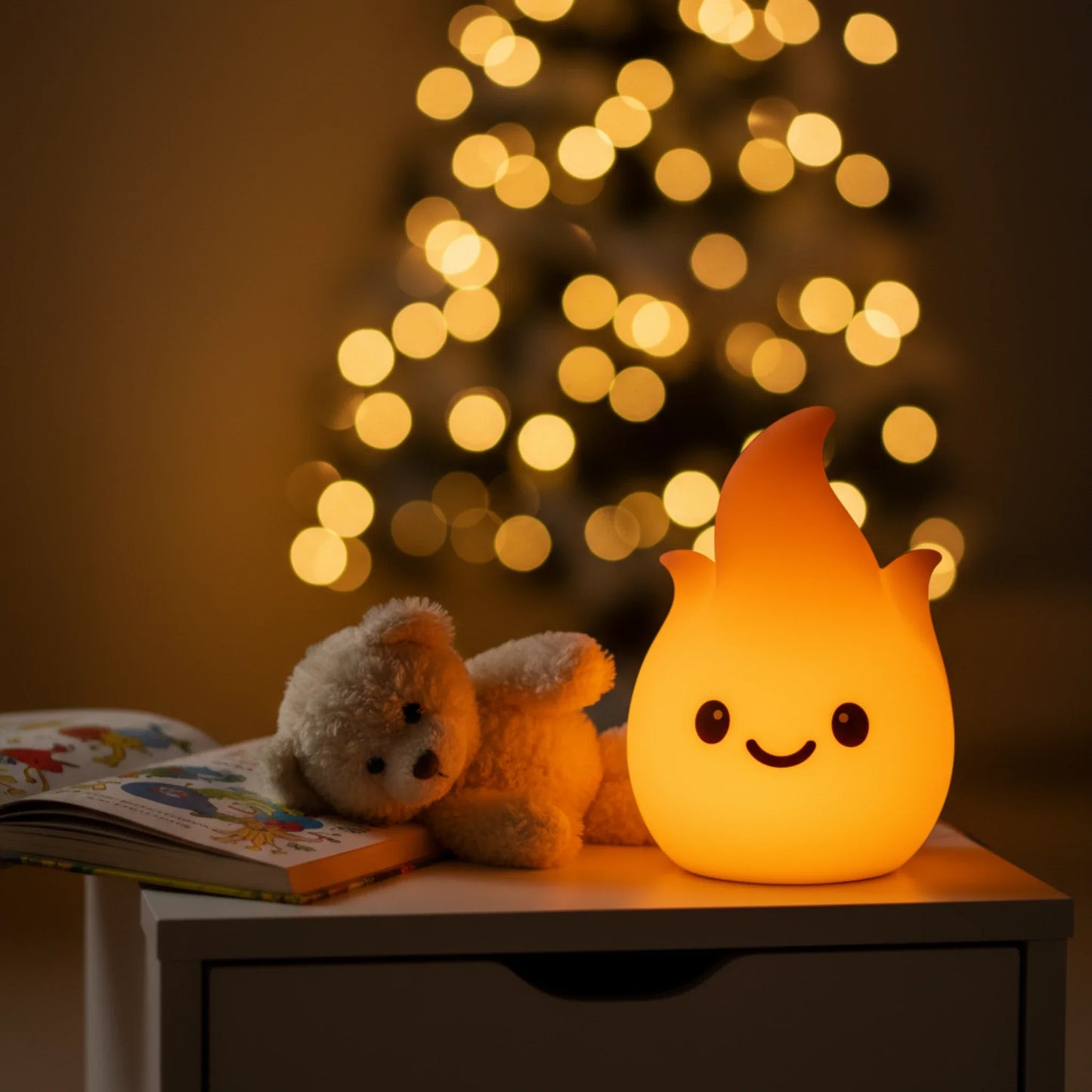 Pré-encomenda: Chama de luz nocturna de silicone LiveSoGOOD