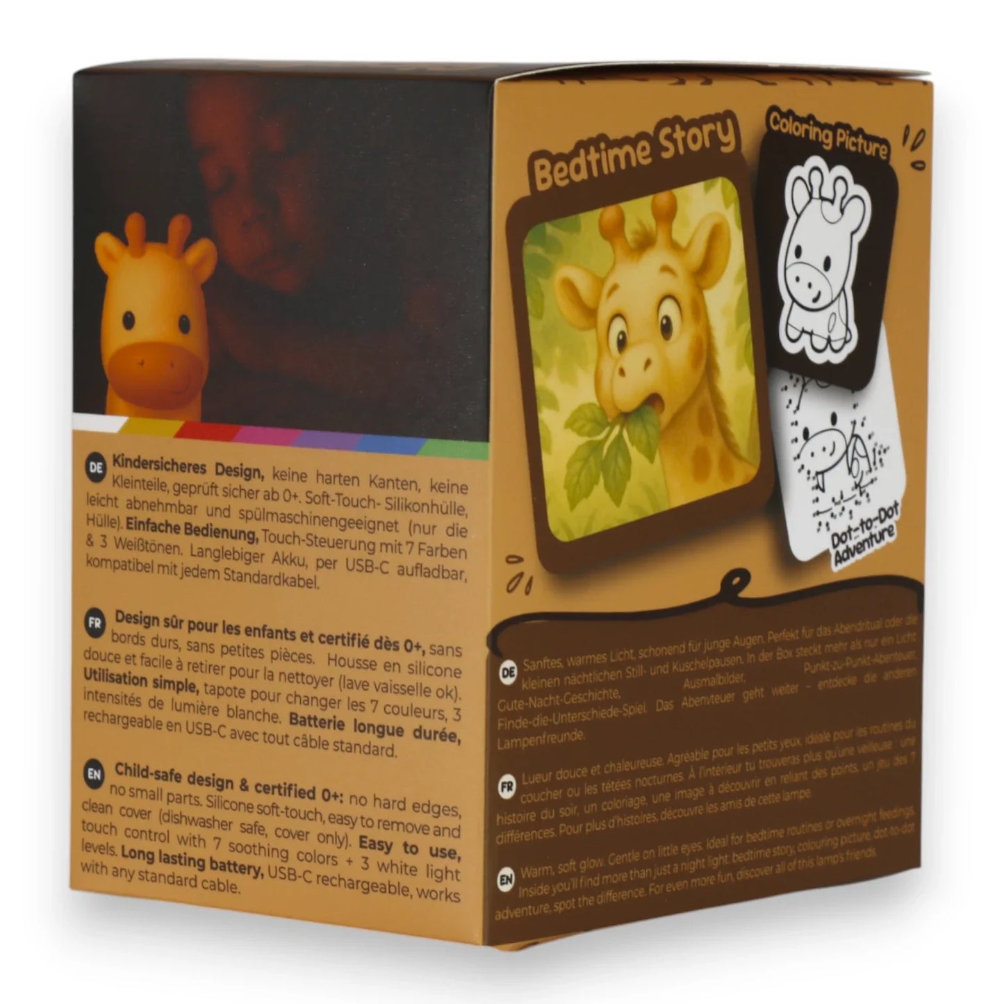 Pré-encomenda: Luz nocturna de silicone Girafina LiveSoGOOD