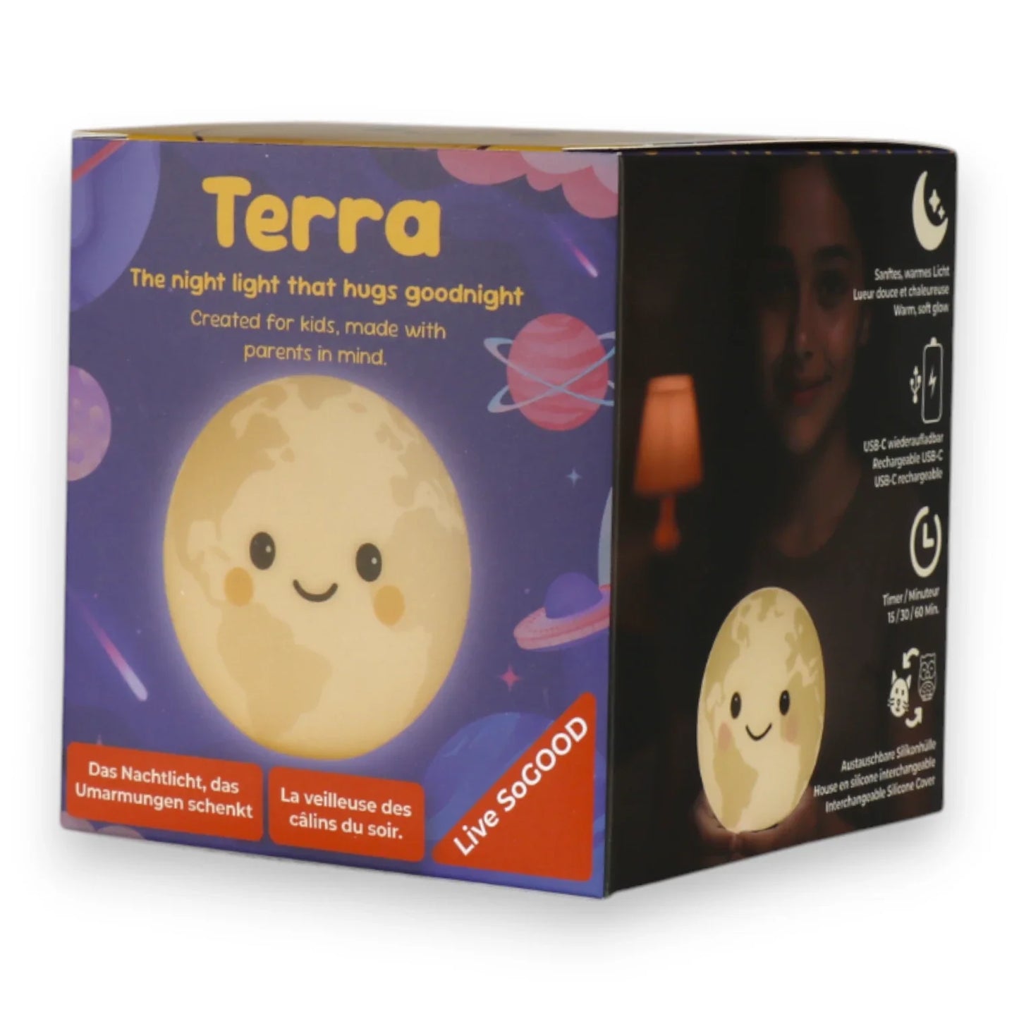 Ön sipariş verin: Silikon Gece Lambası Terra LiveSoGOOD